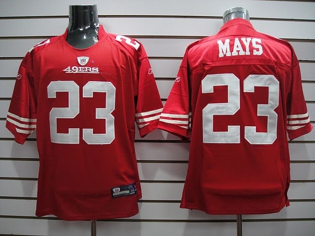san francisco 49ers #23 taylor mays red stitched replithentic jersey