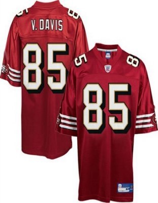 san francisco 49ers #85 vernon davis red