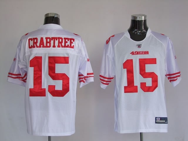 san francisco 49ers 15 crabtree white
