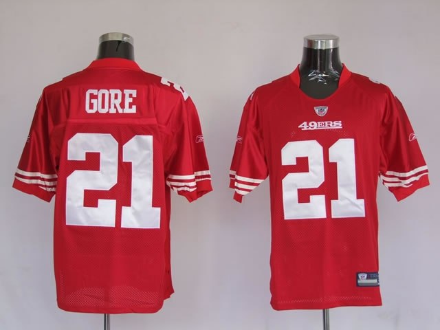 san francisco 49ers 21 frank gore red