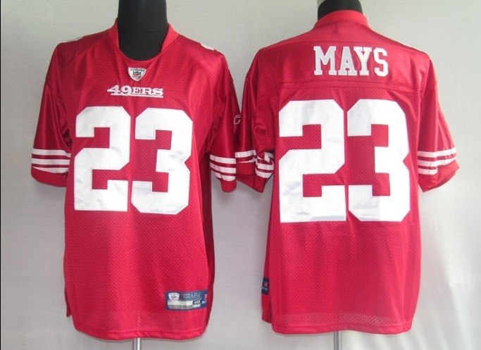 san francisco 49ers 23# mays red
