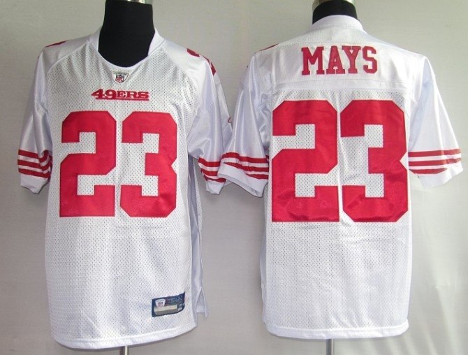 san francisco 49ers 23# mays white