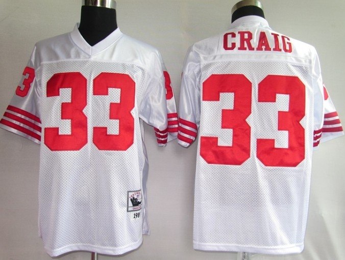 san francisco 49ers 33# craig white