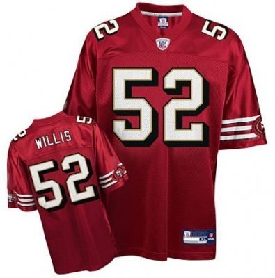 san francisco 49ers 52# patrick willis team color jersey