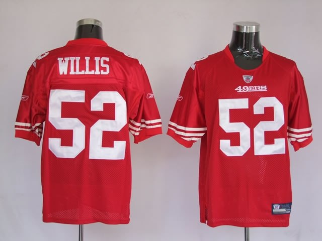 san francisco 49ers 52 patrick willis red