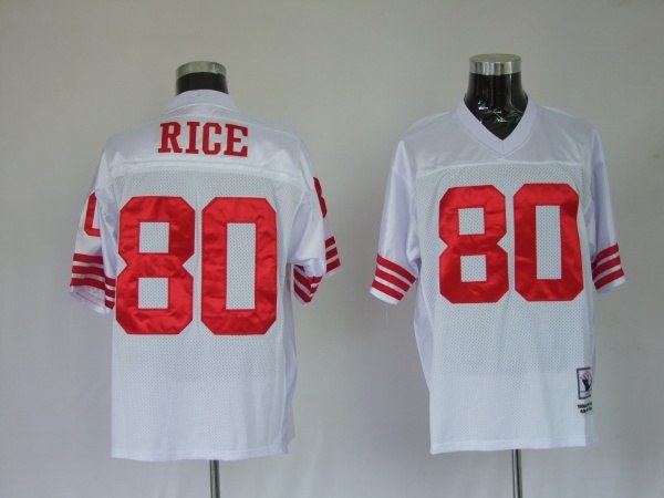 san francisco 49ers 80 jerry rice white