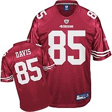 san francisco 49ers 85 vernon davis team color jersey