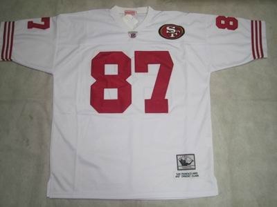 san francisco 49ers 87 dwight clark throwback white color
