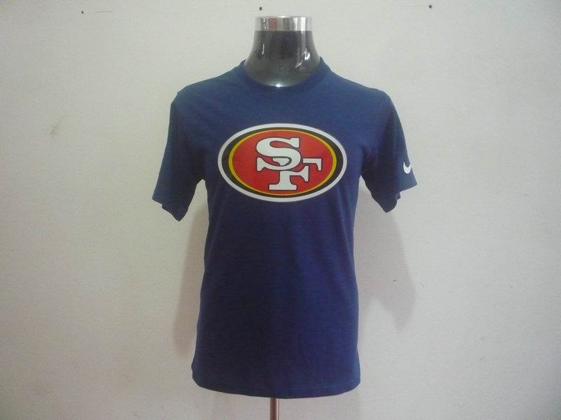 san francisco 49ers sideline legend authentic logo dri-fit t-shirt d.blue