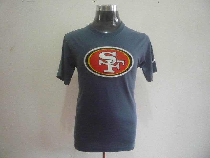 san francisco 49ers sideline legend authentic logo dri-fit t-shirt grey