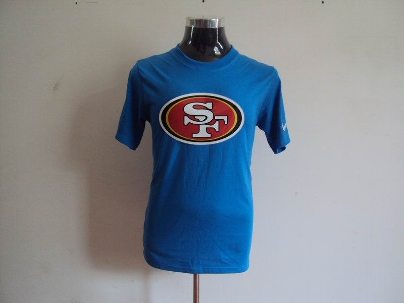 san francisco 49ers sideline legend authentic logo dri-fit t-shirt l.blue