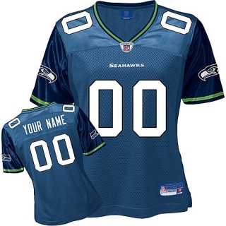seattle seahawks women customized blue jersey seattle seahawks women customized blue jersey