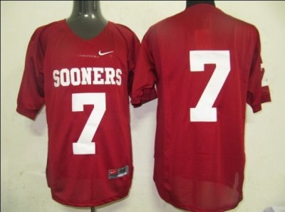 sooners #7 red embroidered ncaa jersey sooners #7 red embroidered ncaa jersey