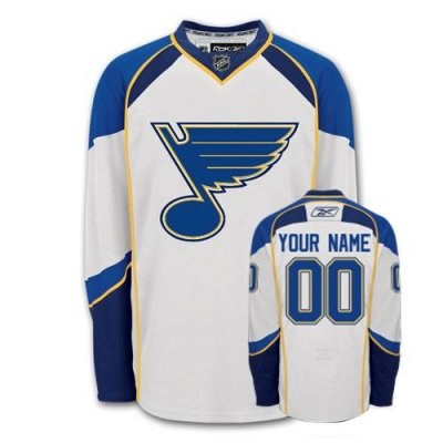 st. louis blues road custom hockey jersey