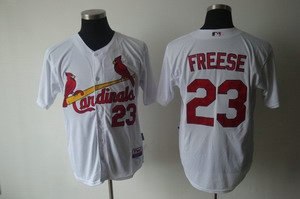 st. louis cardinals 23 freese white jersey