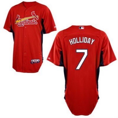 st. louis cardinals 7# matt holliday red cool base jerseys