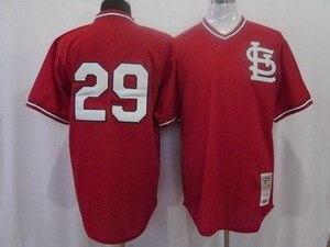 st. louis cardinals authentic 29 coleman red throwback jersey