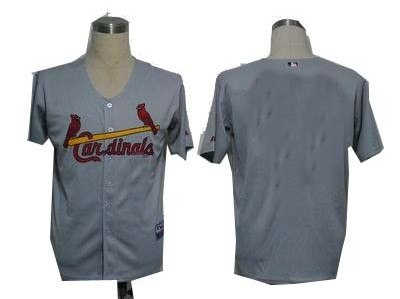 st. louis cardinals grey blank jerseys