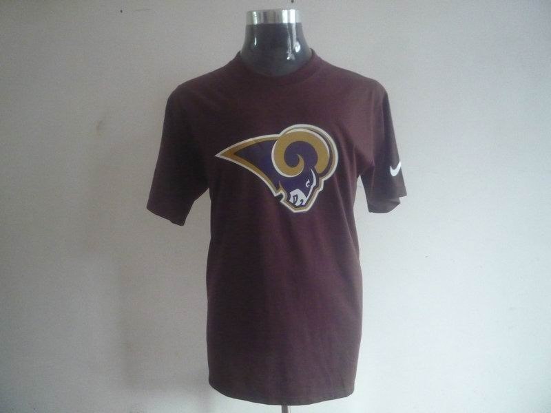 st. louis rams sideline legend authentic logo dri-fit t-shirt brown st. louis rams sideline legend authentic logo dri-fit t-shirt brown