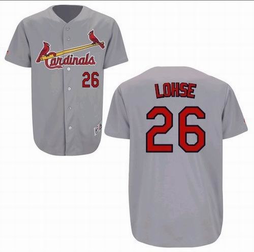 st louis cardinals 26 kyle lohse grey jerseys