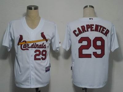 st louis cardinals 29 carpenter white cool base