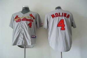 st louis cardinals 4 molina grey