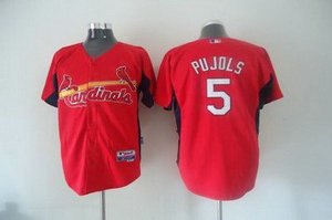 st louis cardinals 5 pujols red jerseys