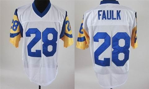 st louis rams 28 faulk white
