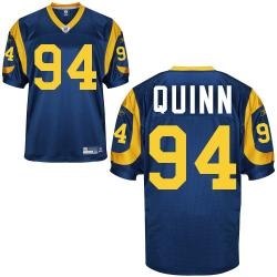 st.louis rams 94# quinn blue jerseys st.louis rams 94# quinn blue jerseys