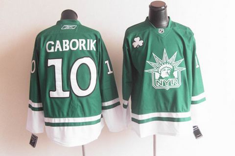 st partys day ny rangers 10 gaborik green st partys day ny rangers 10 gaborik green