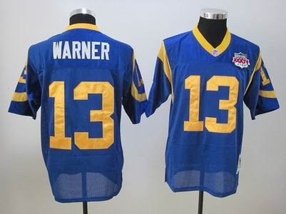 stlouis rams super bowl 2000 13 kurt warner blue football stlouis rams super bowl 2000 13 kurt warner blue football