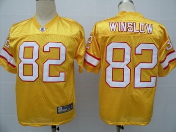 tampa bay buccaneers 82 kellen winslow yellow jerseys
