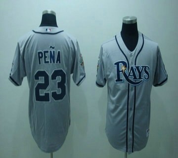 tampa bay rays #23 pena grey jersey