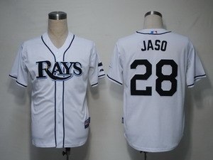 tampa bay rays 28 jaso white cool base