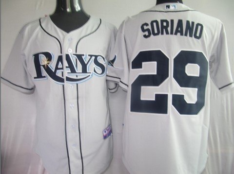 tampa bay rays 29 sonriano grey jerseys