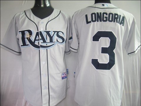 tampa bay rays 3 longoria grey jerseys