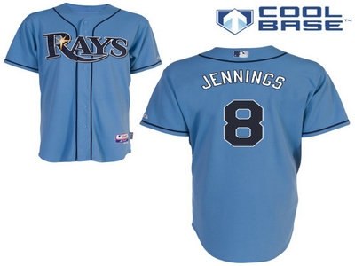 tampa bay rays 8 desmond jennings lt blue cool base jerseys
