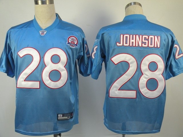 tennessee titans #28 chris johnson lt.blue 50th tennessee titans #28 chris johnson lt.blue 50th