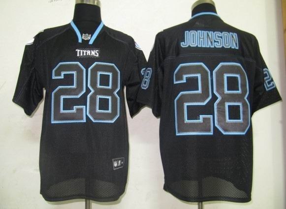 tennessee titans 28 chris johnson lights out black tennessee titans 28 chris johnson lights out black