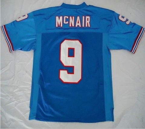 tennessee titans 9 mcnair lt blue