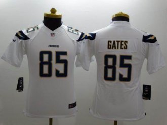 uth Nike Chargers #85 Antonio Gates White Stitched NFL New Limited Jersey
