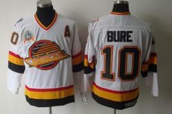 vancouver canucks #10 bure white