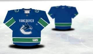 vancouver canucks youth blue jersey (blank or customized) vancouver canucks youth blue jersey (blank or customized)