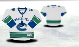 vancouver canucks youth white jersey (blank or customized) vancouver canucks youth white jersey (blank or customized)