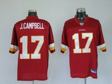 washington red skins 17 j.campbell red washington red skins 17 j.campbell red