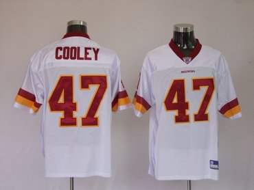 washington red skins 47 chris cooley white