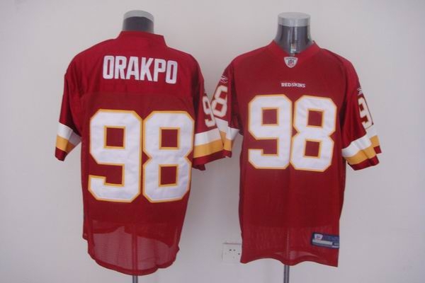 washington redsking 98 brian orakpo red jerseys