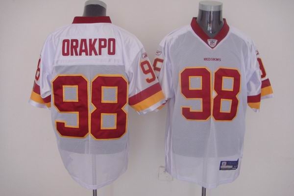washington redsking 98 brian orakpo white jerseys
