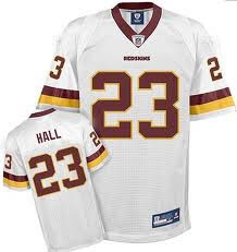 washington redskins #23 deangelo hall white