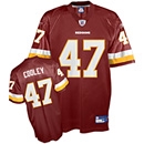 washington redskins #47 chris cooley team color jersey red